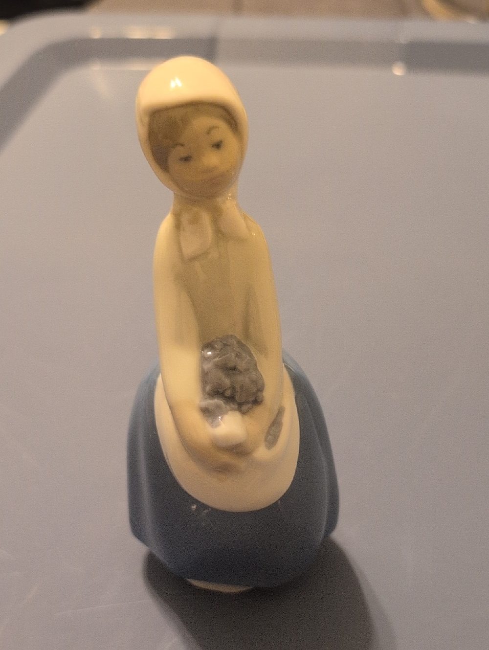 Blue and Cream Small Girl Figurine - Rex Valencia, Spain